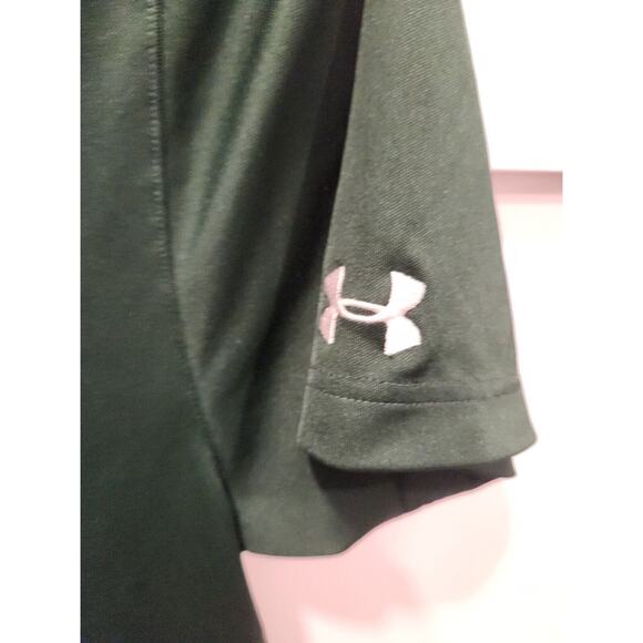 UNC Charlotte 49ers Polo Shirt Mens Medium Green Under Armour Embroidered Logo - Picture 2 of 10